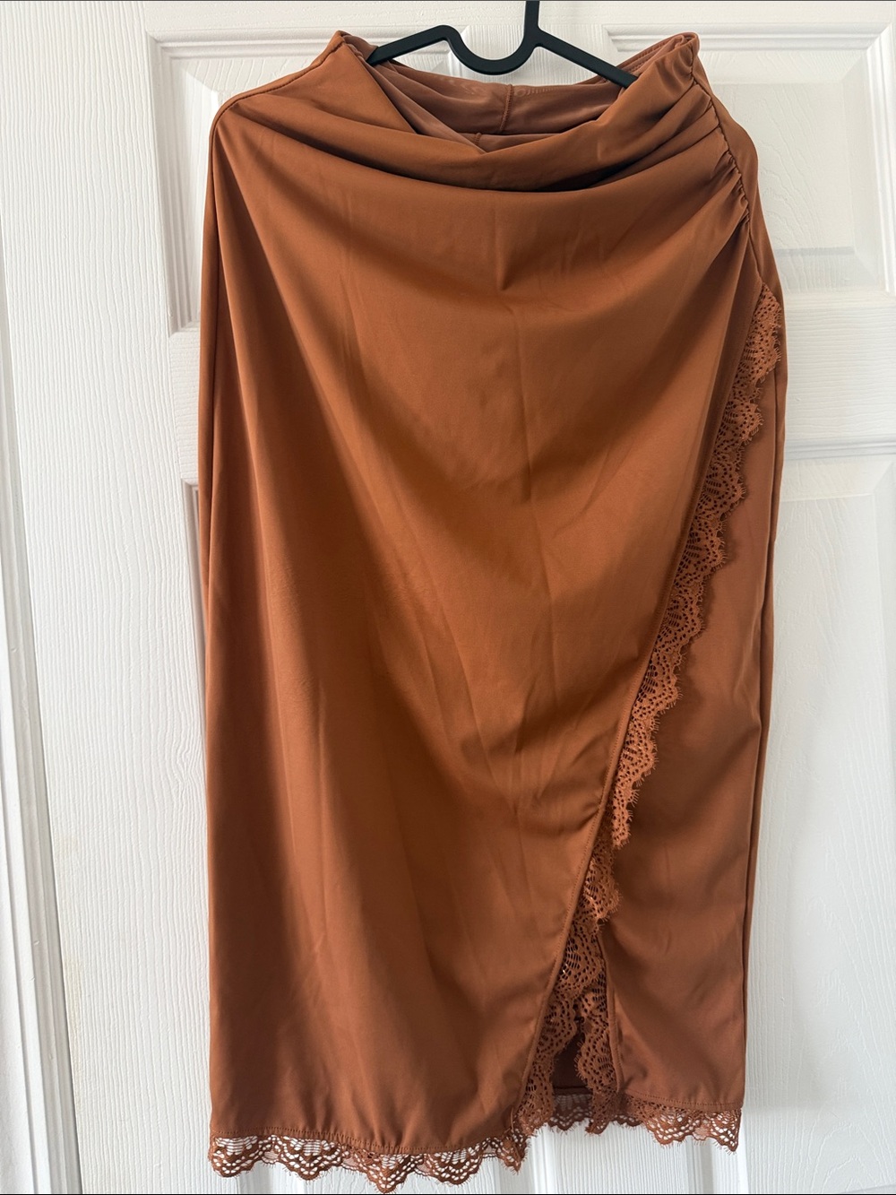 Women's Midi Wrap  double layer mesh shape wear skirt